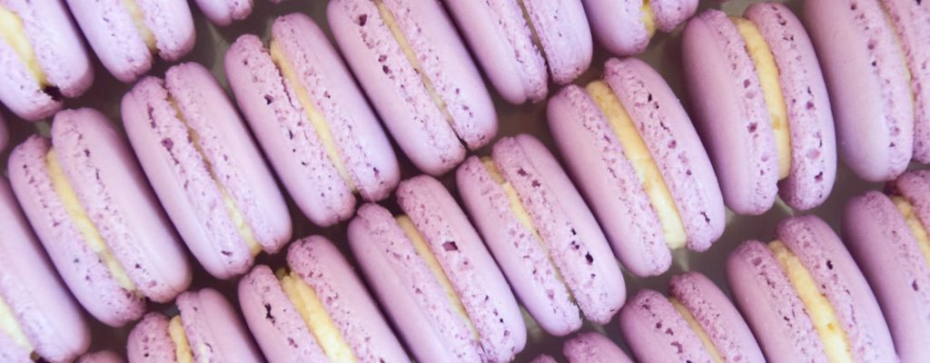 Purple macarons
