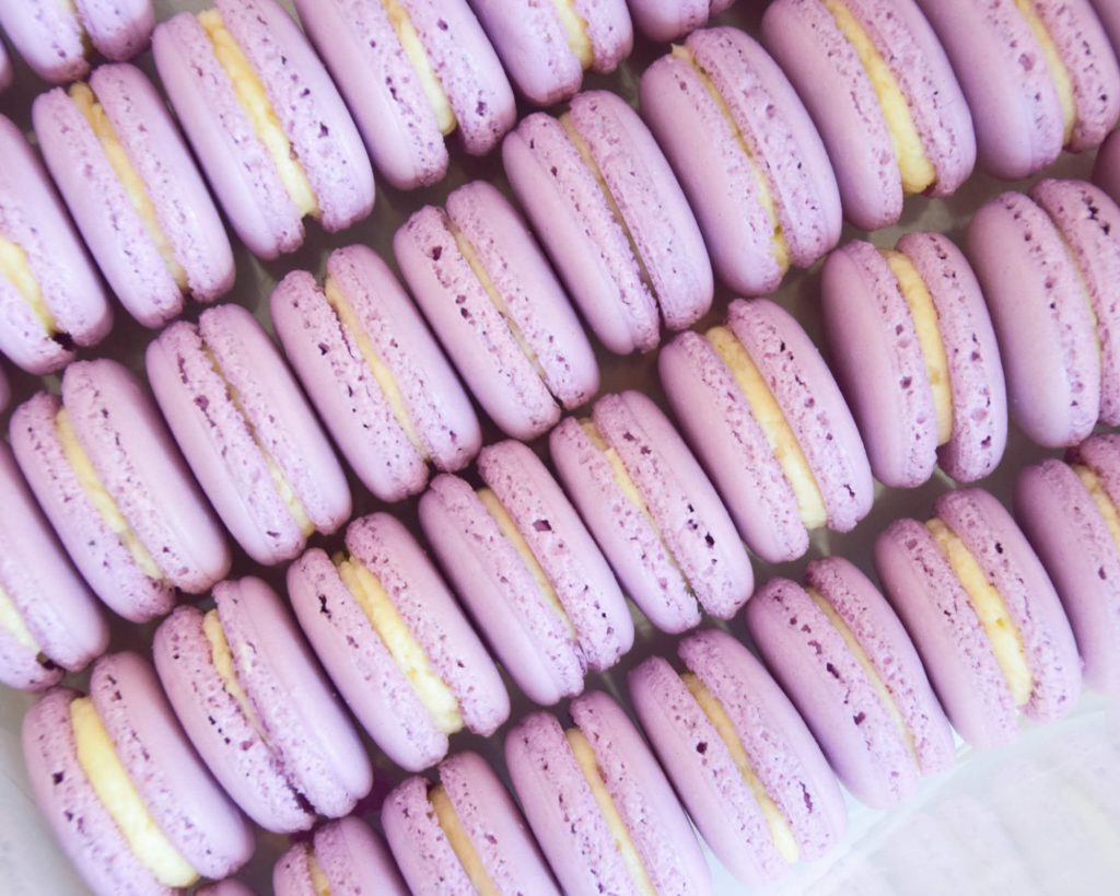 Purple  macarons