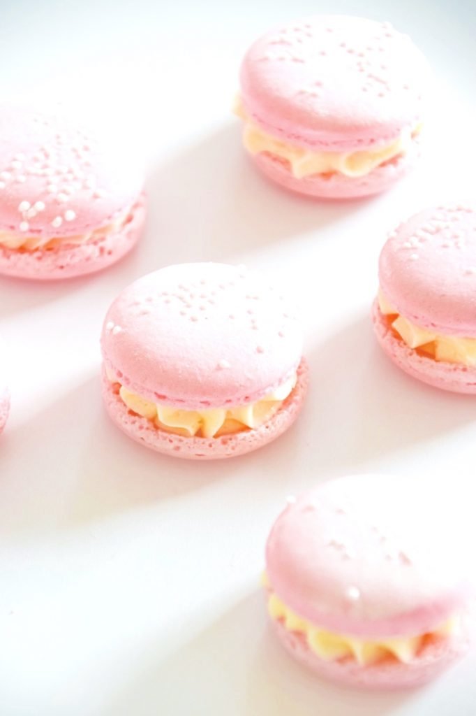 Sparkling Wine Strawberry Macarons Edible Luster Dust Shiny