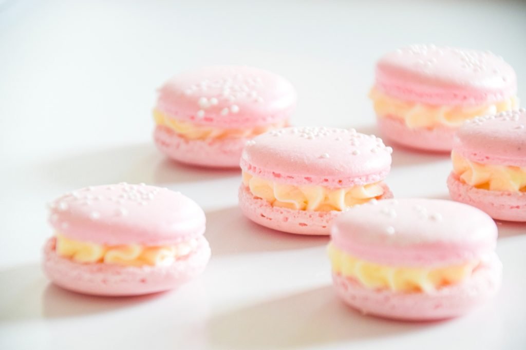 Sparkling Wine Strawberry Macarons Edible Luster Dust Shiny