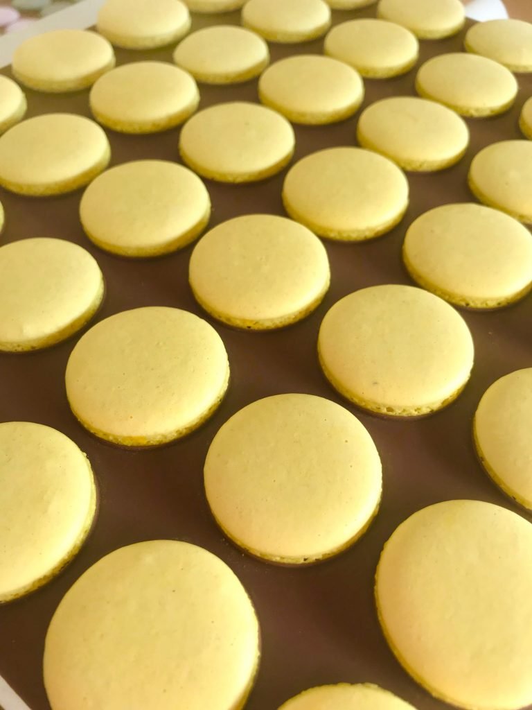 Yellow Macaron Shells