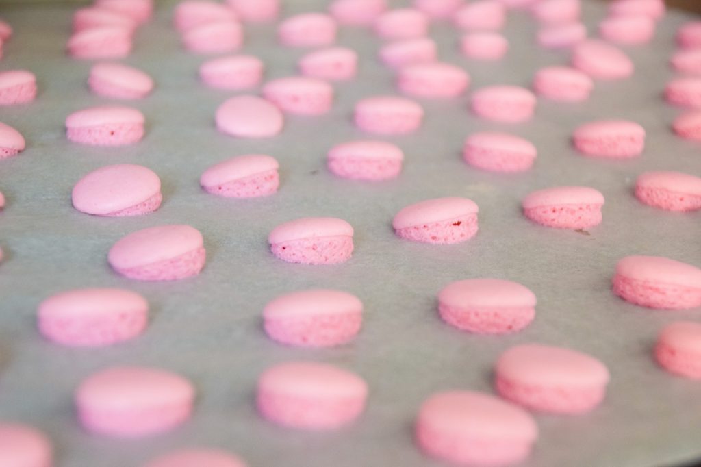 Pink Colorful Pastel Lopsided Macarons