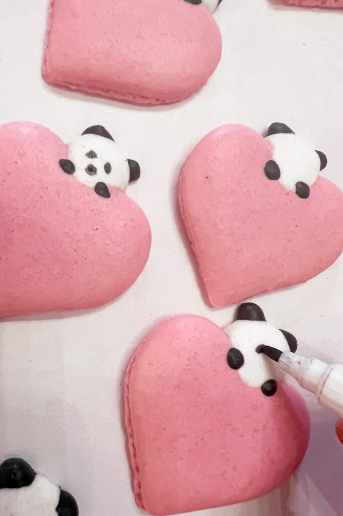 Valentine's Day Heart Shaped Cute Gift Ideas Panda Macarons