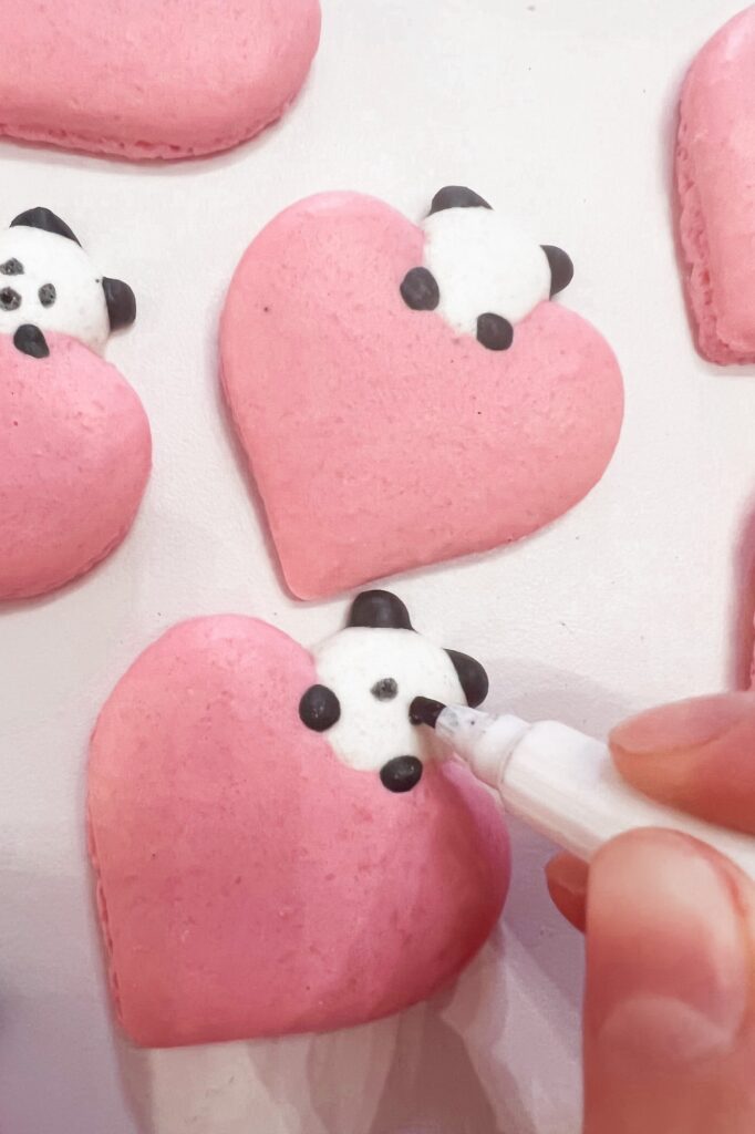 Valentine's Day Heart Shaped Cute Gift Ideas Panda MacaronsValentine's Day Heart Shaped Cute Gift Ideas Panda Macarons