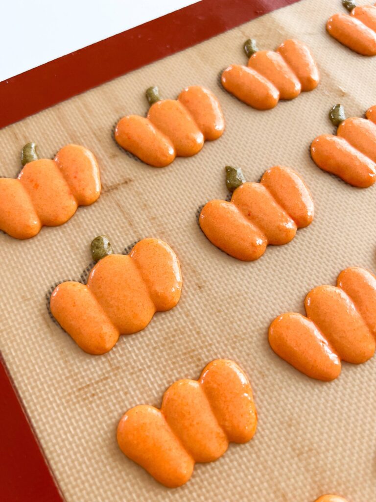 Thanksgiving Halloween Pumpkin Macarons Orange