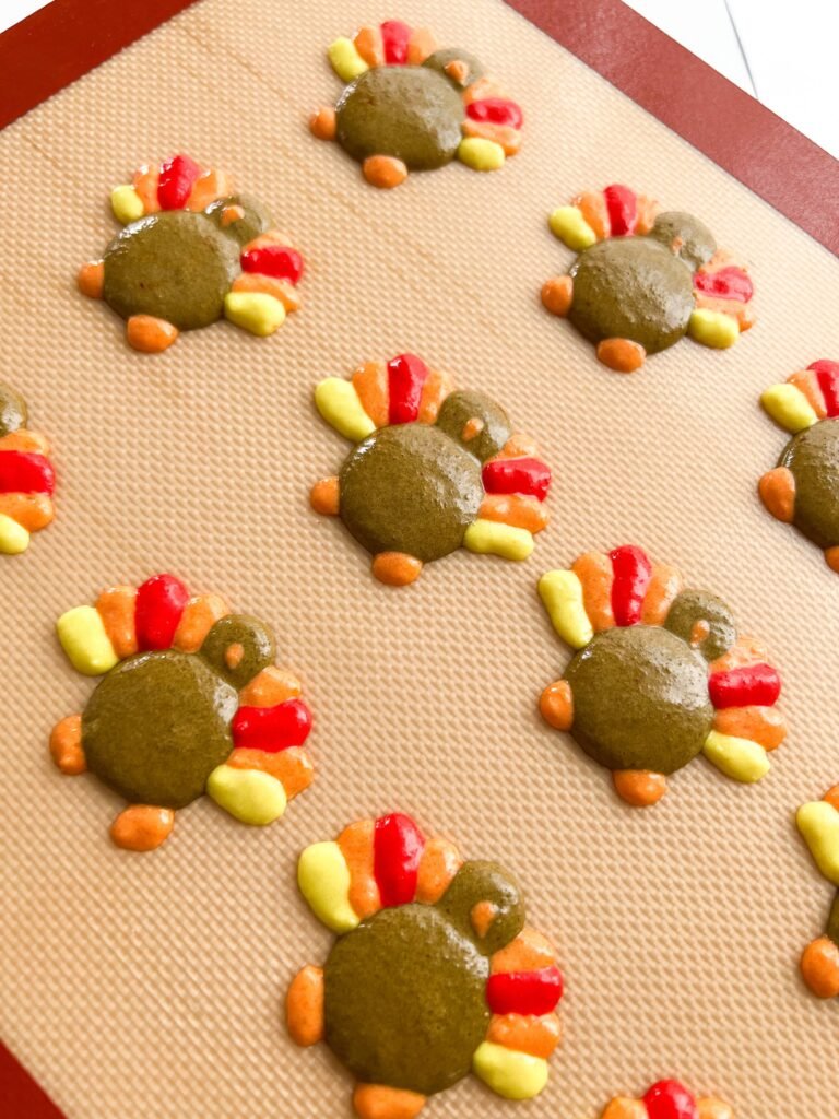 Thanksgiving Turkey Macarons Orange