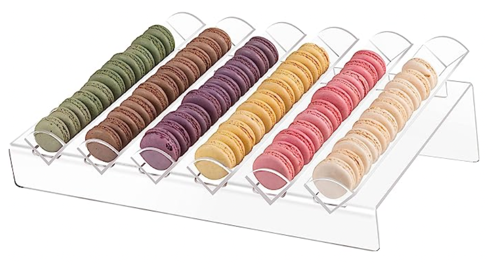 Acrylic macaron tray sweets cakes wedding serving desserts