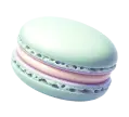 Green pastel macaron without background